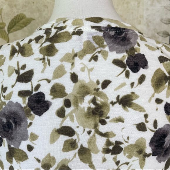 Anthropologie 9-H15 STCL Floral Short Sleeve Tee - Picture 10 of 16